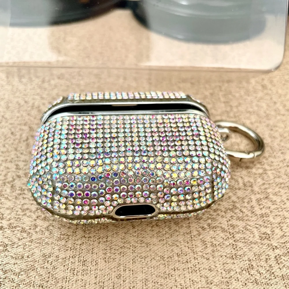 NWT Pink Iridescent Rhinestone AirPods Pro Case